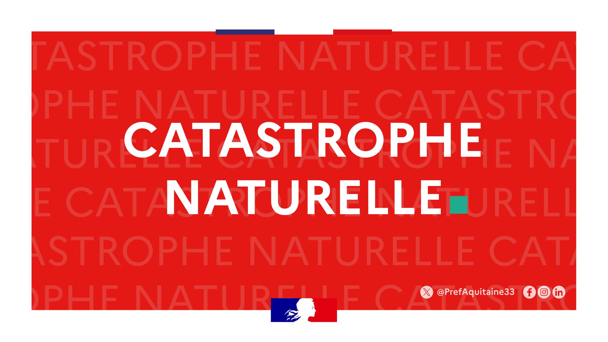 Etat de catastrophe naturelle reconnu à Mérignac pour les épisodes d'inondations et de coulées de boue du mois de juin 2021