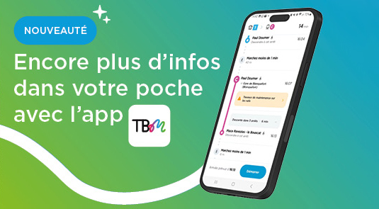 Un vent de nouveautés sur l’application mobile TBM