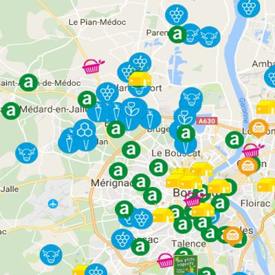 Carte interactive des circuits courts